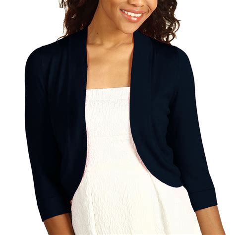 navy blue shrugs for women.